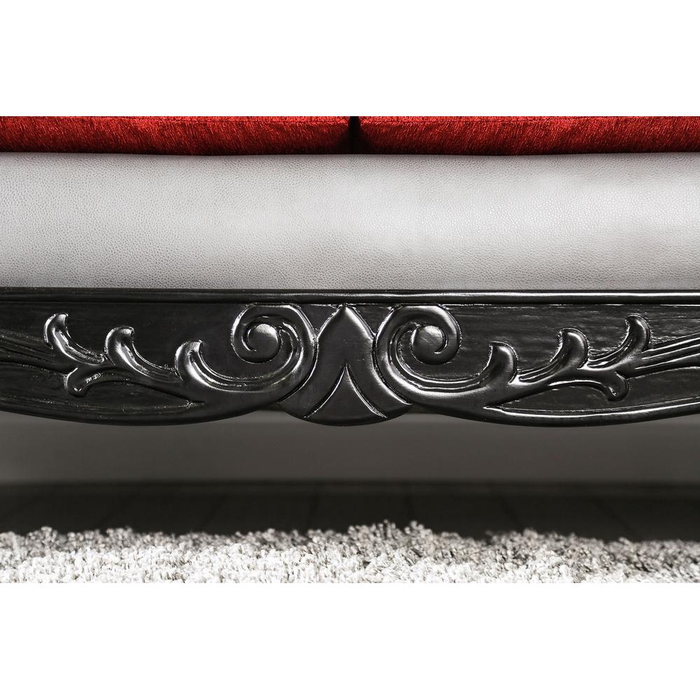 Furniture of America Midleton Stationary Leatherette Loveseat SM7440-LV IMAGE 6