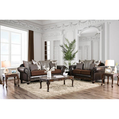  Furniture of America Midleton Stationary Leatherette Loveseat SM7406-LV IMAGE 7
