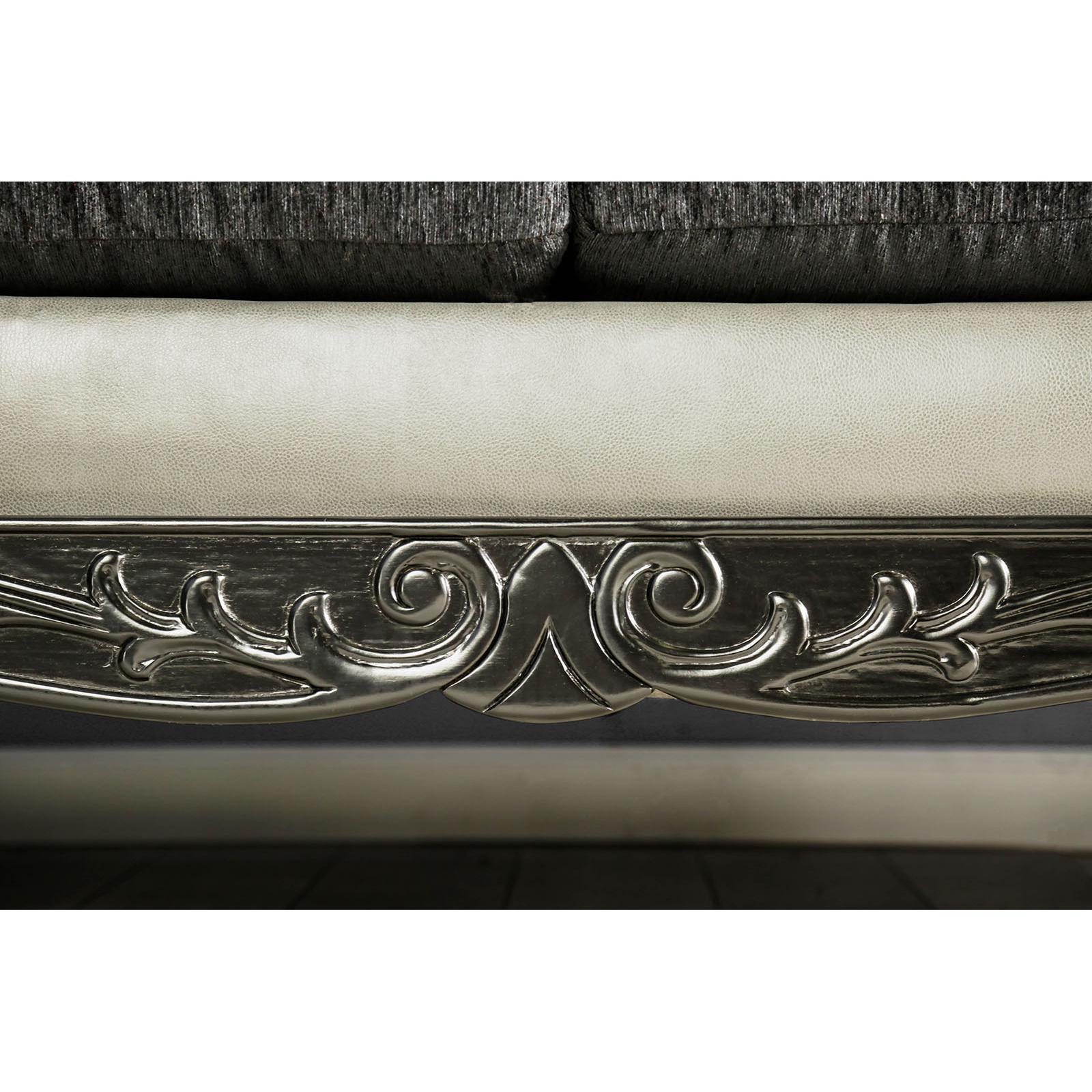  Furniture of America Midleton Stationary Leatherette Loveseat SM7405-LV IMAGE 4