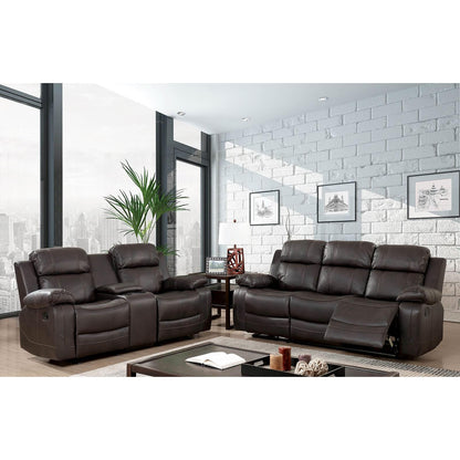  Furniture of America Pondera Reclining Leather Look Sofa CM6568-SF IMAGE 7