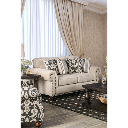  Furniture of America Calloway Stationary Fabric Loveseat SM8111-LV IMAGE 2