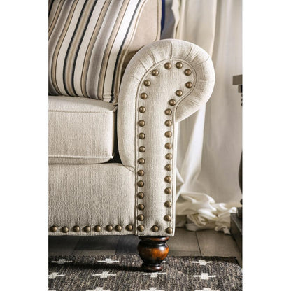  Furniture of America Calloway Stationary Fabric Loveseat SM8111-LV IMAGE 4