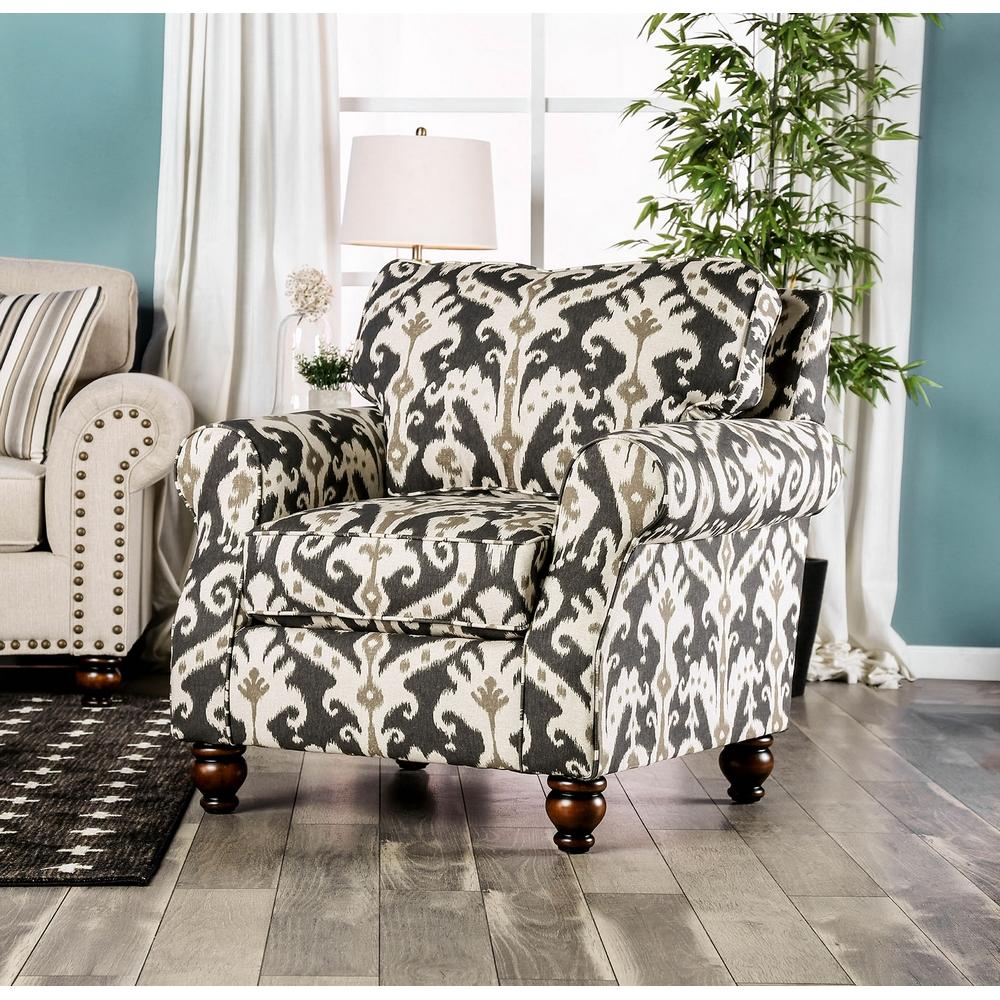  Furniture of America Calloway Stationary Fabric Accent Chair SM8111-CH IMAGE 1