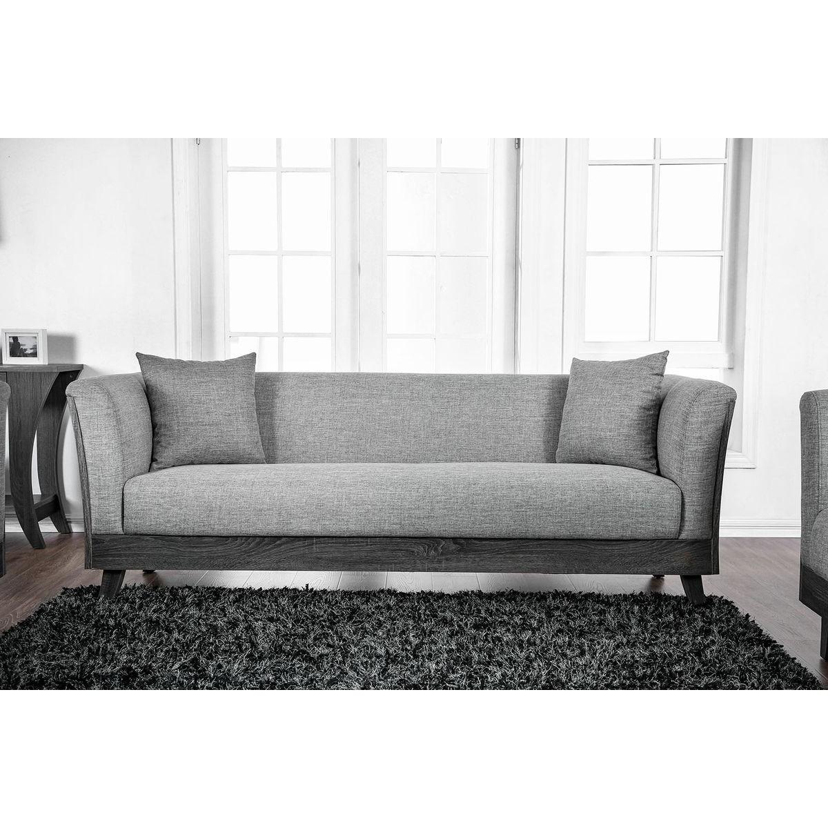  Furniture of America Cailin Stationary Fabric Sofa CM6085-SF IMAGE 2