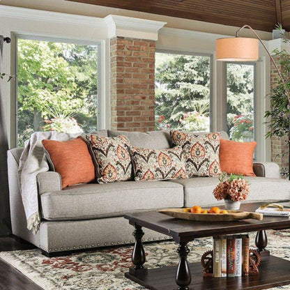  Furniture of America Jayne Stationary Fabric Sofa SM1224-SF IMAGE 1