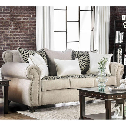  Furniture of America Sinatra Stationary Fabric Sofa SM6152-SF IMAGE 1
