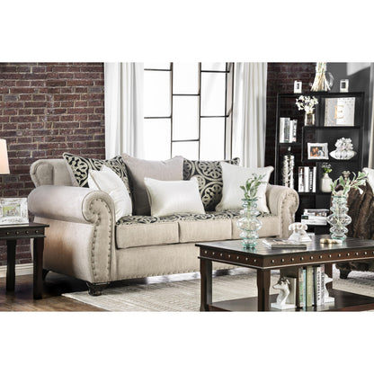  Furniture of America Sinatra Stationary Fabric Sofa SM6152-SF IMAGE 2