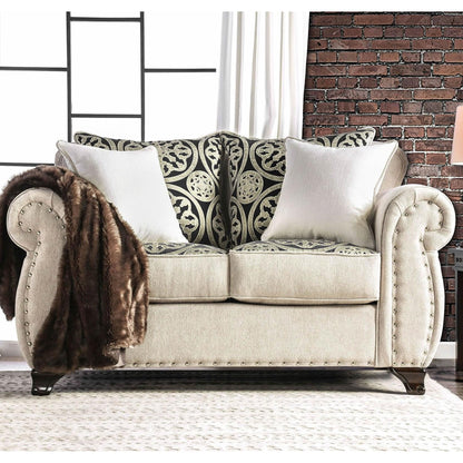  Furniture of America Sinatra Stationary Fabric Loveseat SM6152-LV IMAGE 1