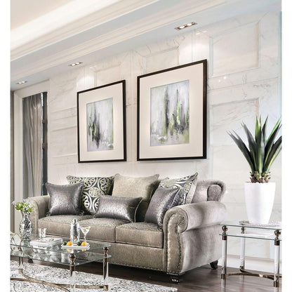  Furniture of America Sinatra Stationary Fabric Sofa SM6153-SF IMAGE 3