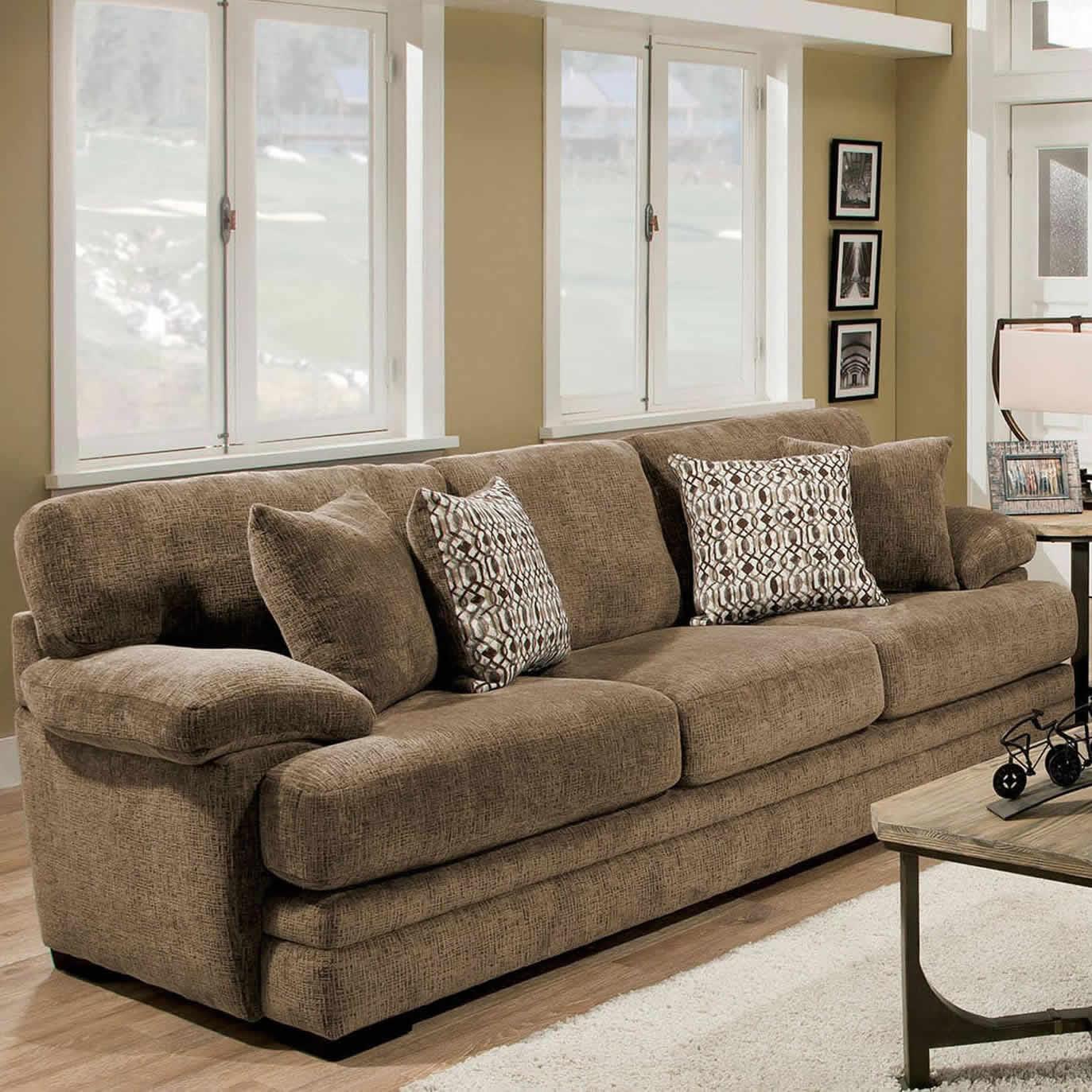  Furniture of America Abrianna Stationary Fabric Sofa SM5162BR-SF IMAGE 2