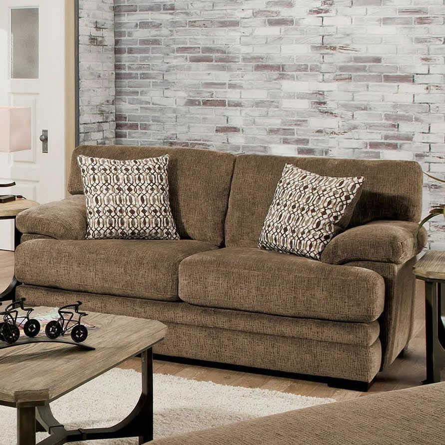 Furniture of America Abrianna Stationary Fabric Loveseat SM5162BR-LV IMAGE 2