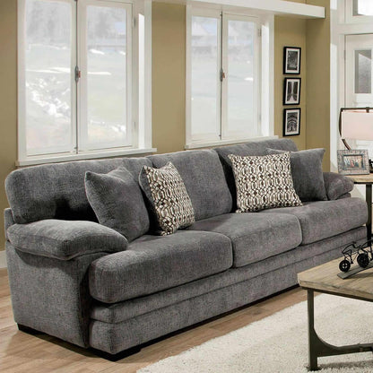  Furniture of America Abrianna Stationary Fabric Sofa SM5162GY-SF IMAGE 1