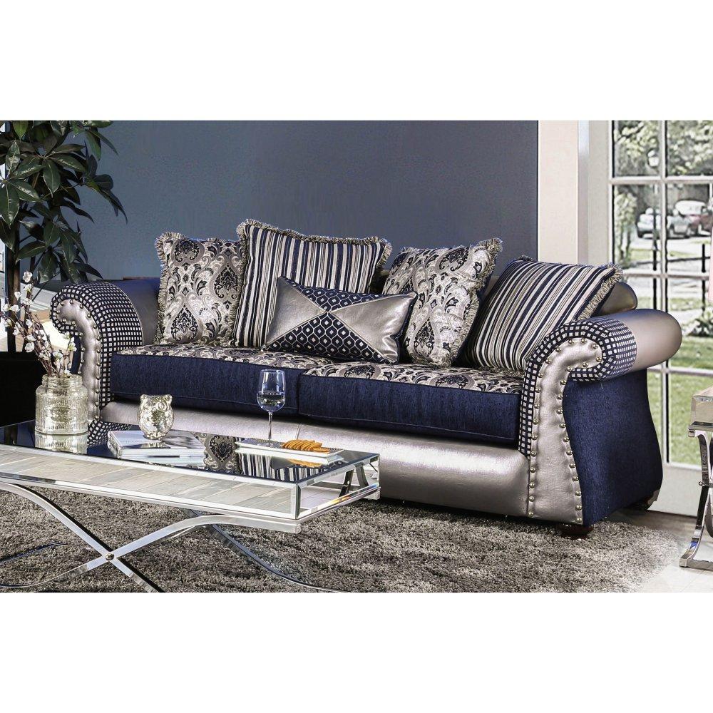  Furniture of America Katarina Stationary Fabric Sofa SM6418-SF IMAGE 1