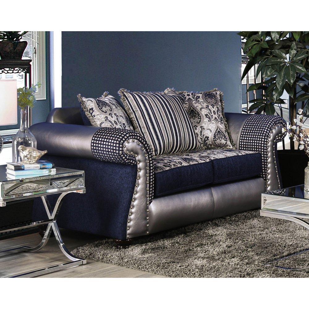  Furniture of America Katarina Stationary Fabric Loveseat SM6418-LV IMAGE 1