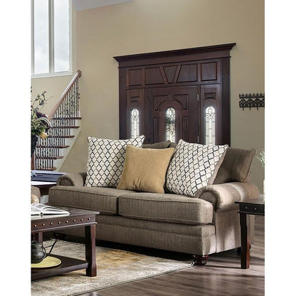  Furniture of America Augustina Stationary Fabric Loveseat SM5164-LV IMAGE 2