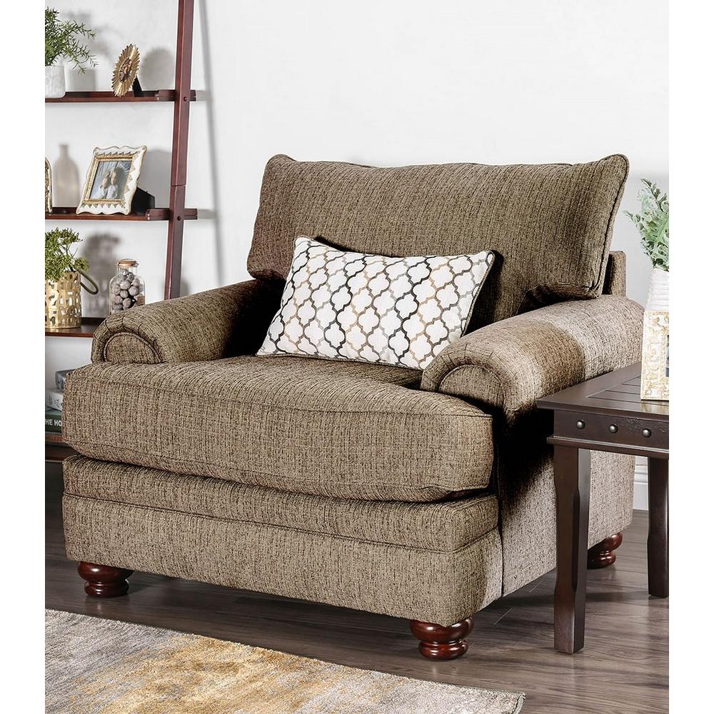  Furniture of America Augustina Stationary Fabric Chair SM5164-CH IMAGE 1