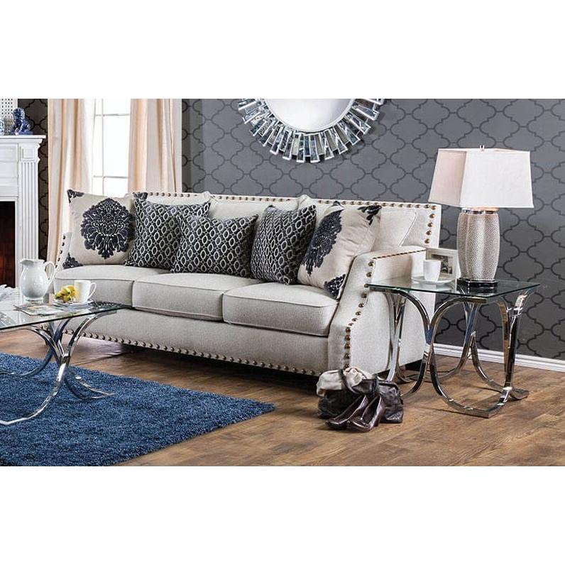  Furniture of America Cornelia Stationary Fabric Sofa SM3070-SF IMAGE 3