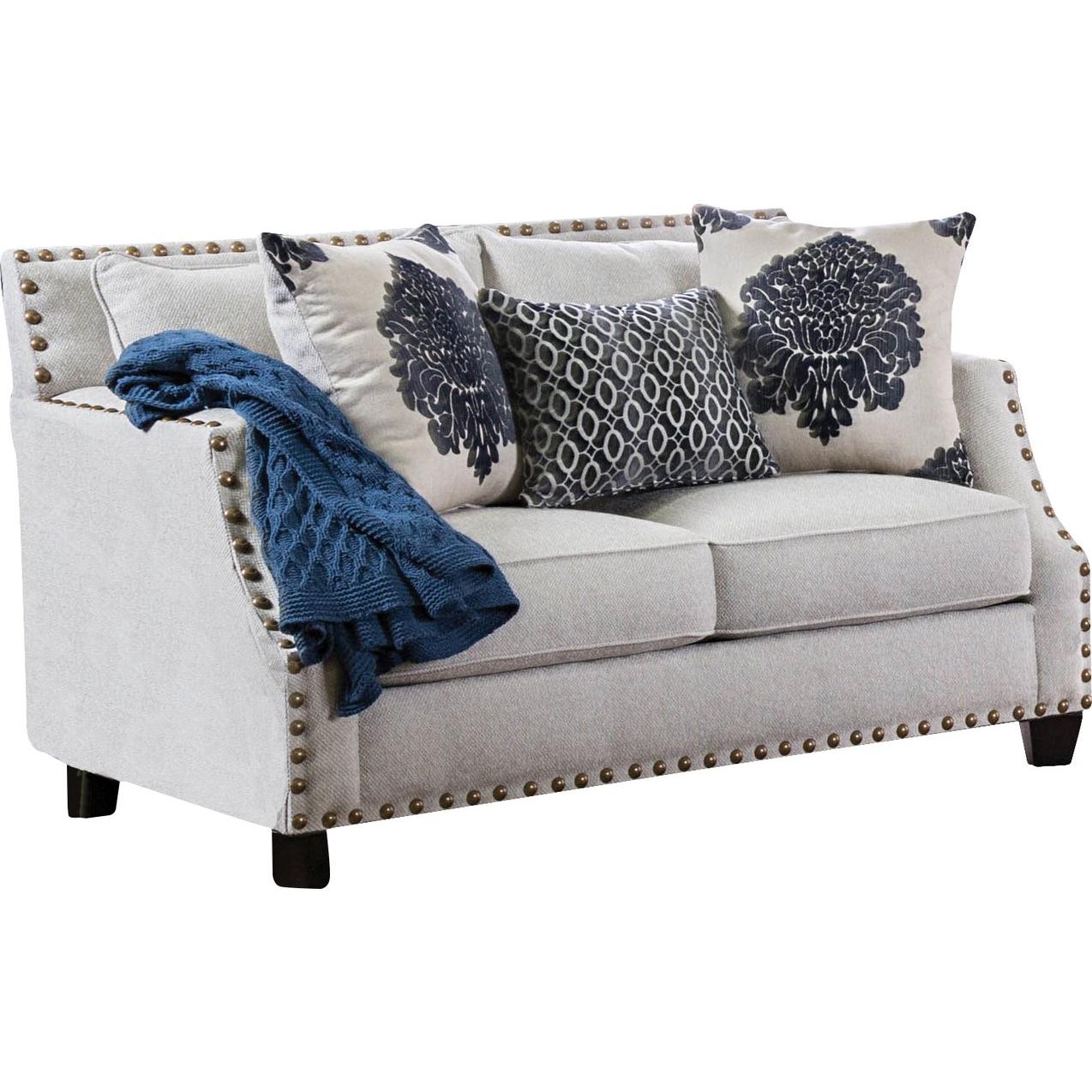  Furniture of America Cornelia Stationary Fabric Loveseat SM3070-LV IMAGE 1