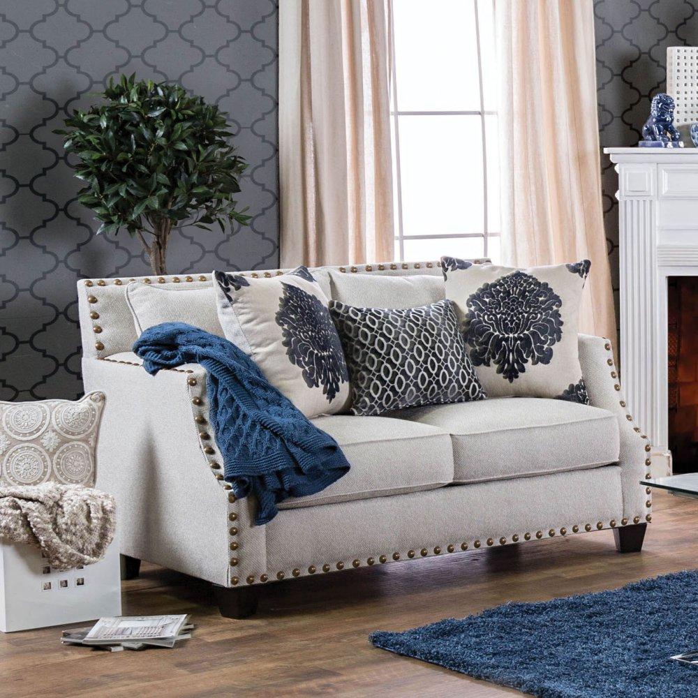  Furniture of America Cornelia Stationary Fabric Loveseat SM3070-LV IMAGE 2
