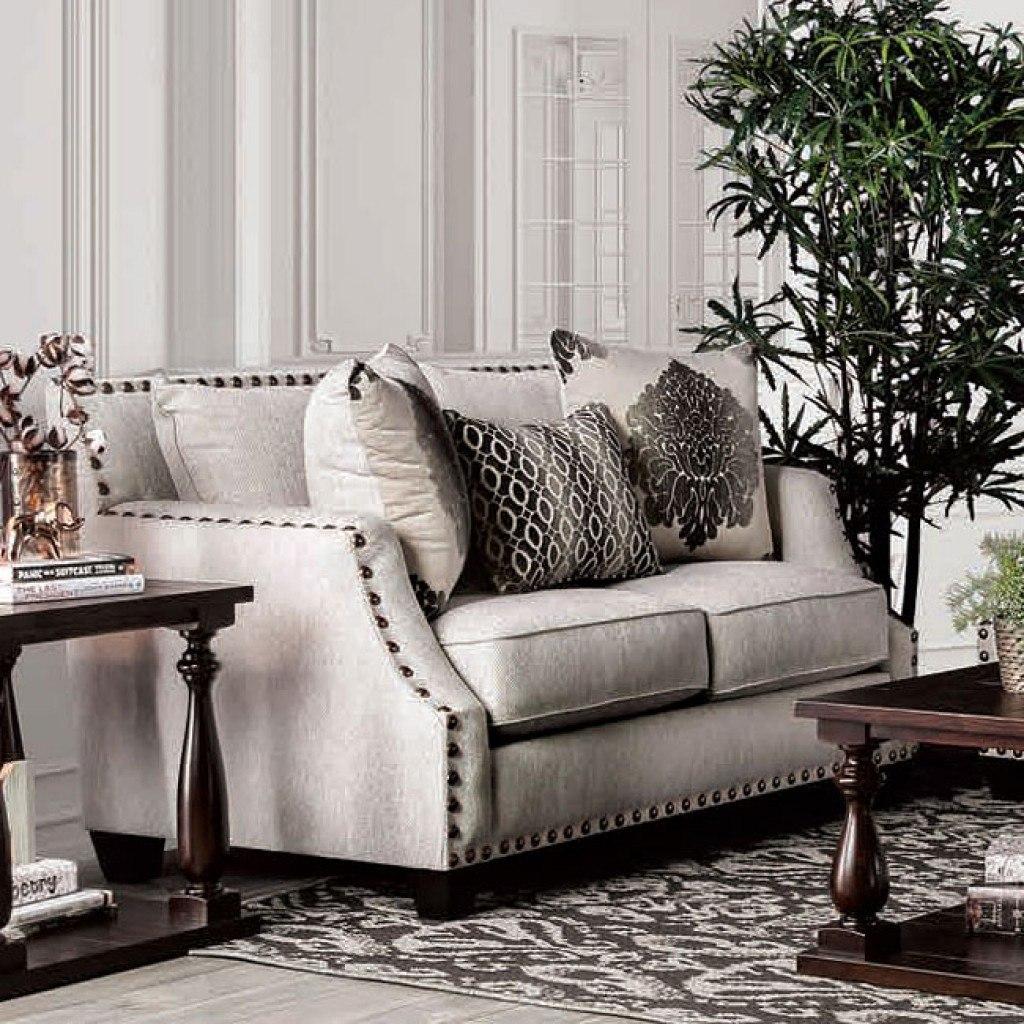  Furniture of America Cornelia Stationary Fabric Loveseat SM3072-LV IMAGE 1