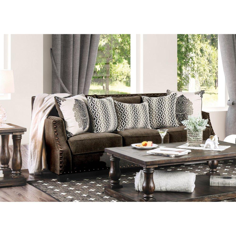  Furniture of America Cornelia Stationary Fabric Sofa SM3073-SF IMAGE 2