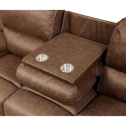  Furniture of America Helga Reclining Fabric Sofa CM6595-SF IMAGE 2