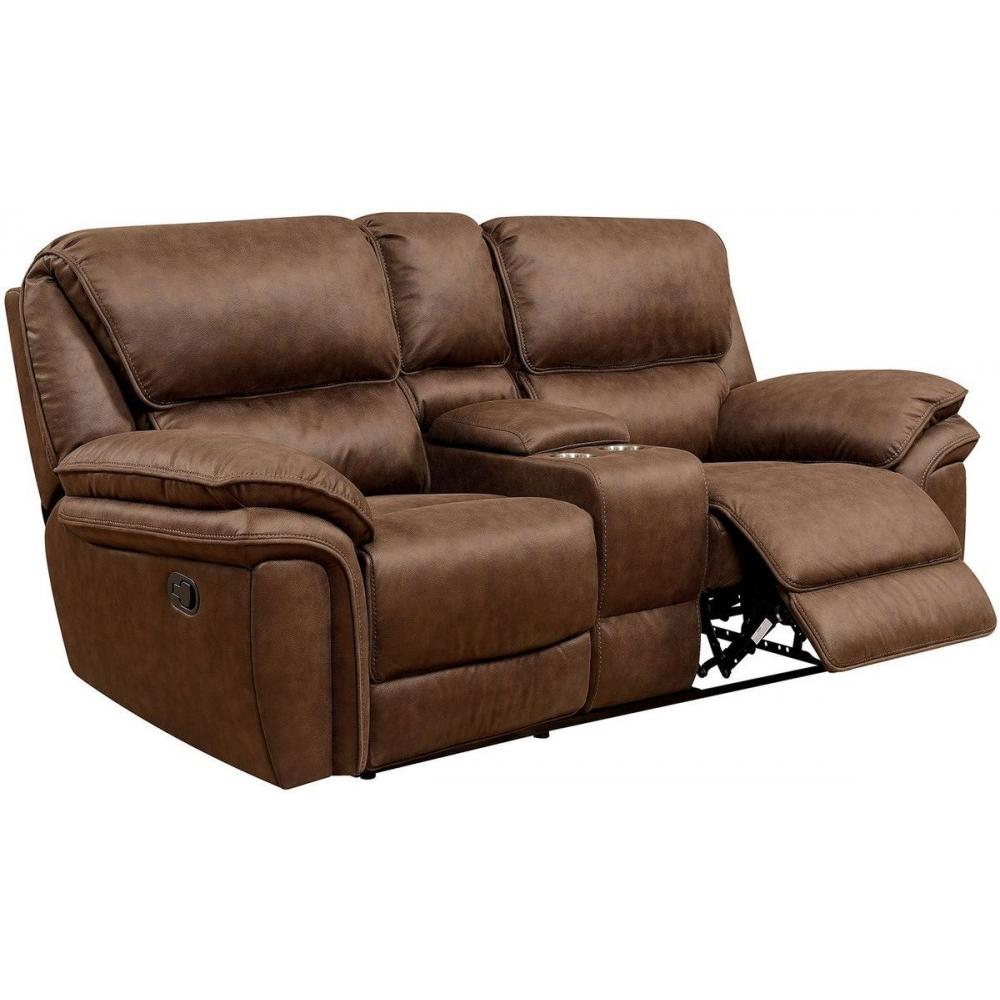  Furniture of America Helga Reclining Fabric Loveseat CM6595-LV IMAGE 1