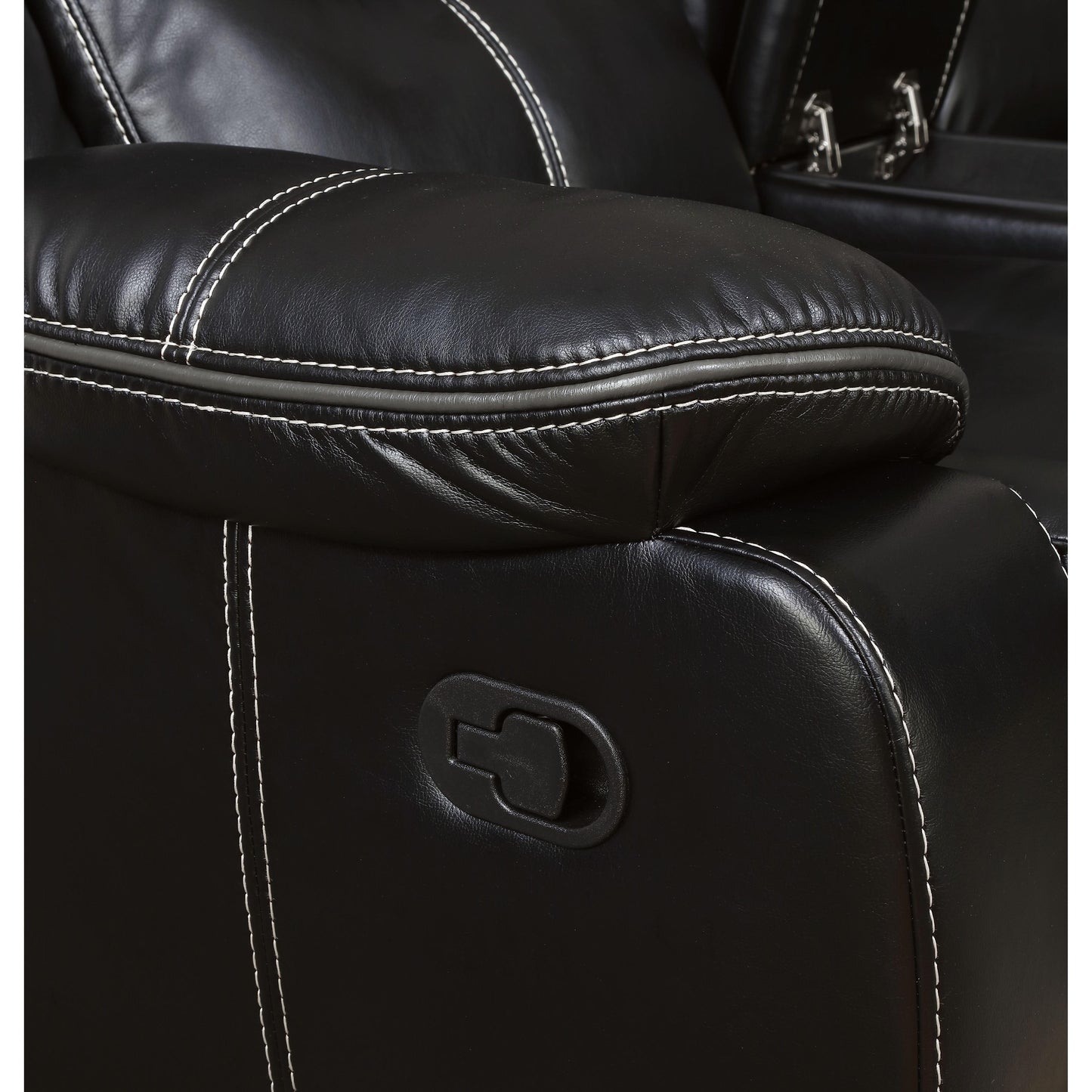  Furniture of America Pollux Reclining Leatherette Sofa CM6981-SF IMAGE 3