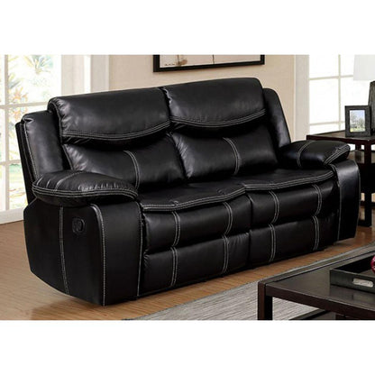  Furniture of America Pollux Reclining Leatherette Loveseat CM6981-LV IMAGE 1