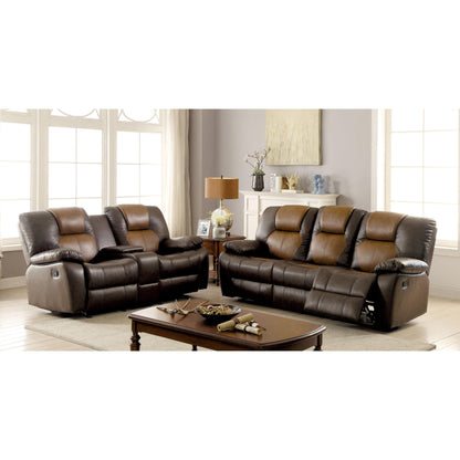  Furniture of America Pollux Reclining Leatherette Sofa CM6864-SF IMAGE 4