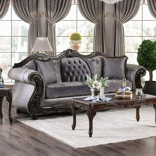 Furniture of America Tabatha Stationary Leatherette Sofa SM6312-SF IMAGE 1