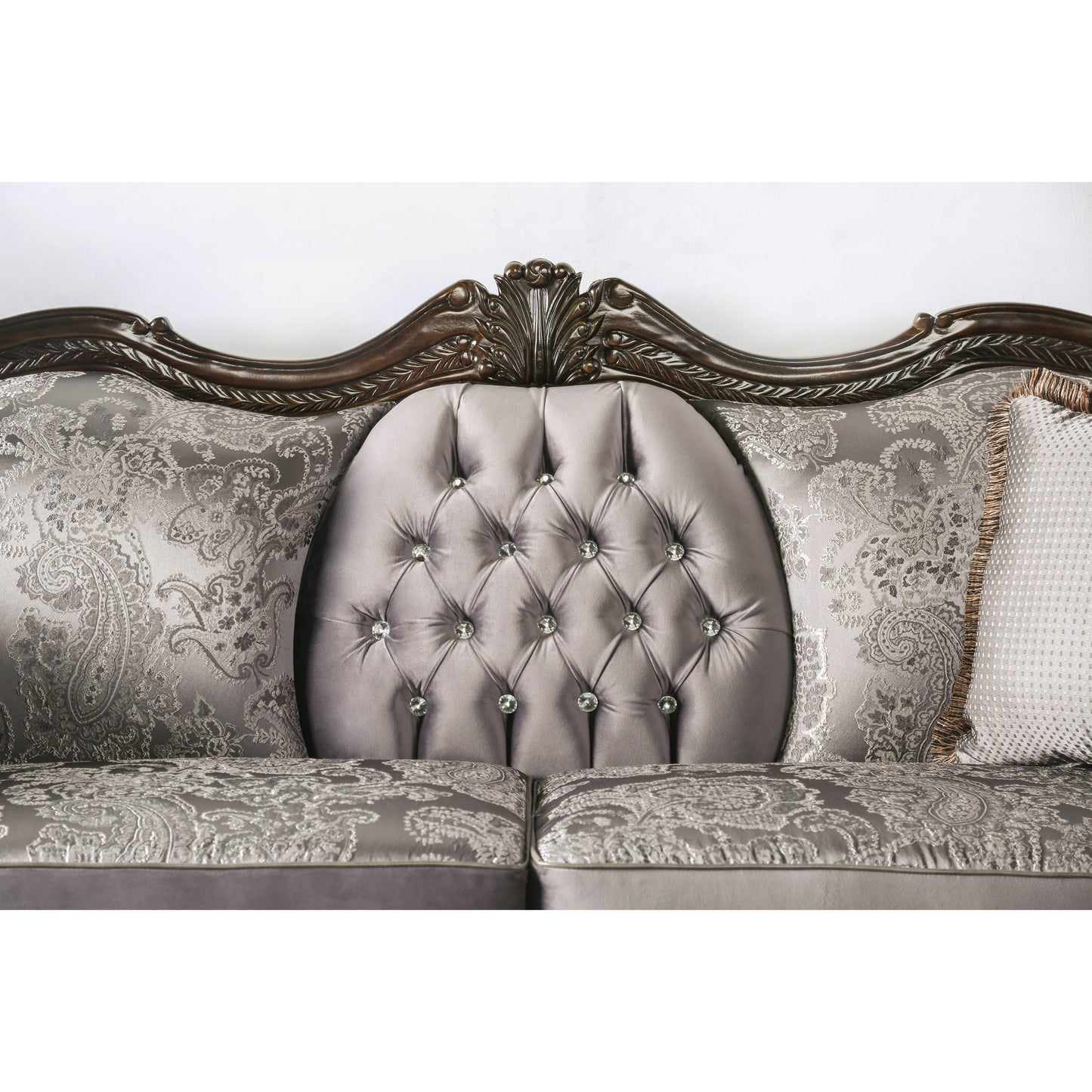  Furniture of America Tabatha Stationary Leatherette Sofa SM6312-SF IMAGE 4