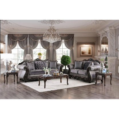  Furniture of America Tabatha Stationary Leatherette Sofa SM6312-SF IMAGE 6