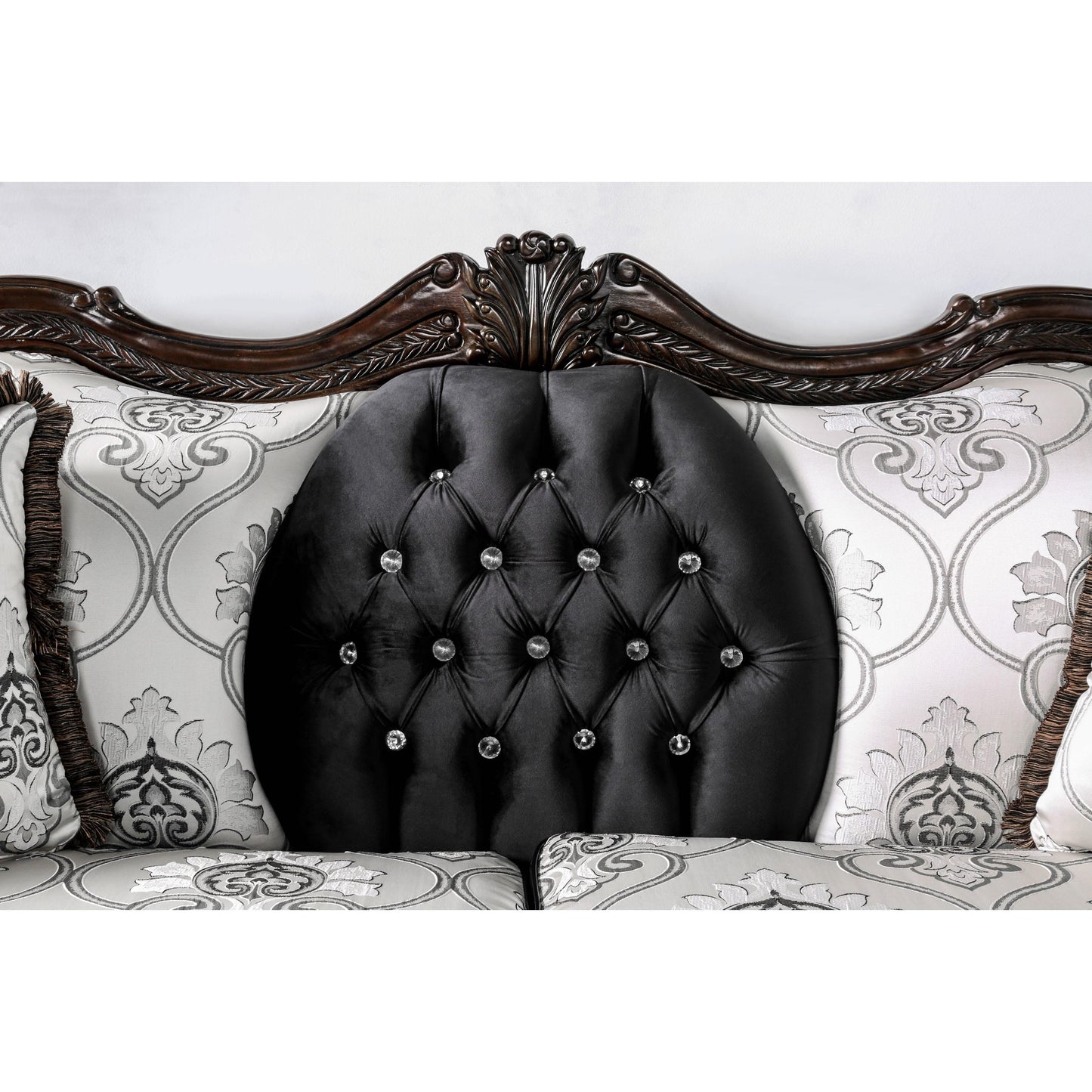  Furniture of America Tabatha Stationary Leatherette Sofa SM6313-SF IMAGE 3