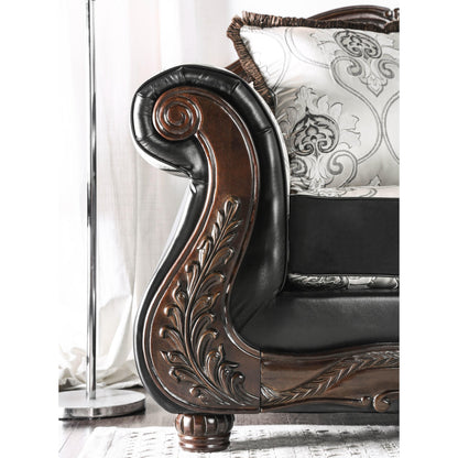  Furniture of America Tabatha Stationary Leatherette Sofa SM6313-SF IMAGE 4