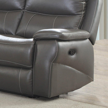 Furniture of America Lila Reclining Leather Look Loveseat CM6540-LV IMAGE 4