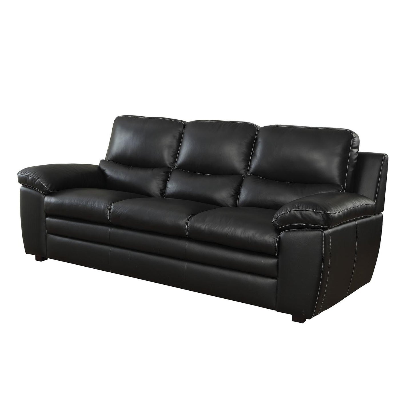  Furniture of America Mirielle Stationary Leather Match Sofa CM6502-SF IMAGE 1