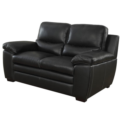  Furniture of America Mirielle Stationary Leather Match Loveseat CM6502-LV IMAGE 1