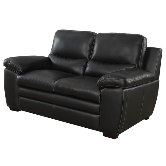  Furniture of America Mirielle Stationary Leather Match Loveseat CM6502-LV IMAGE 1