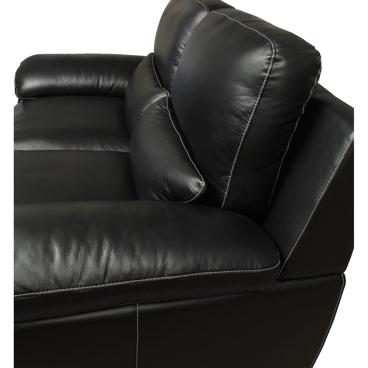  Furniture of America Mirielle Stationary Leather Match Loveseat CM6502-LV IMAGE 3