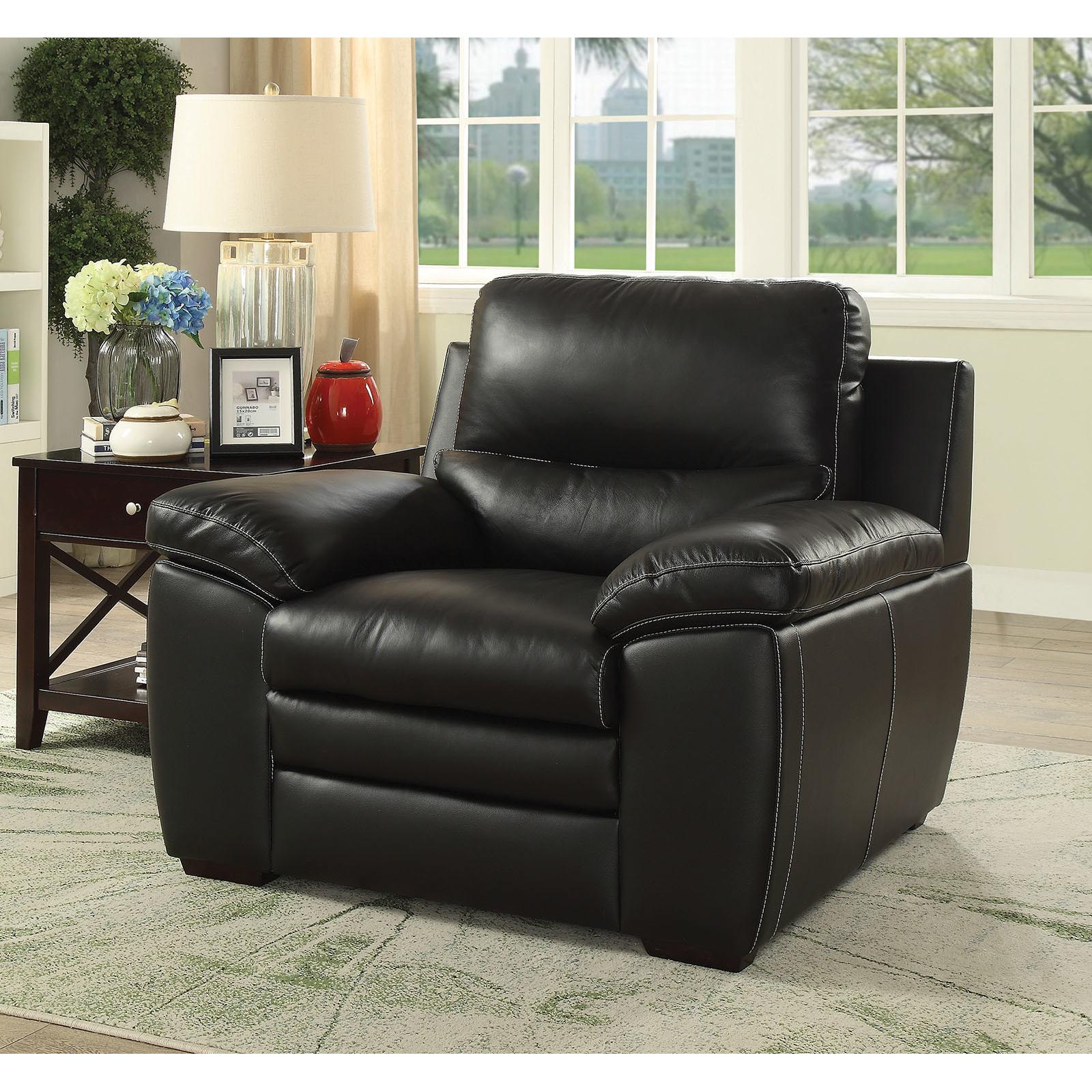  Furniture of America Mirielle Stationary Leather Match Chair CM6502-CH IMAGE 2