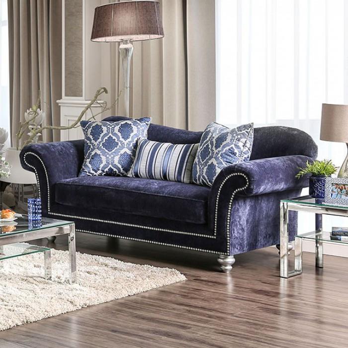  Furniture of America Safiya Stationary Fabric Loveseat SM2234-LV IMAGE 1