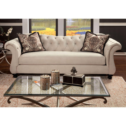  Furniture of America Antoinette Stationary Fabric Sofa SM2221-SF IMAGE 2