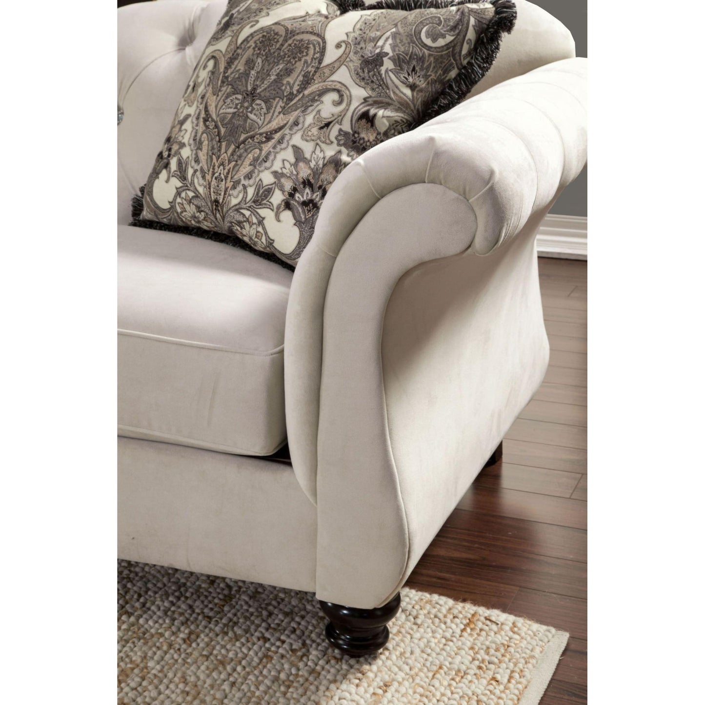  Furniture of America Antoinette Stationary Fabric Loveseat SM2221-LV IMAGE 4