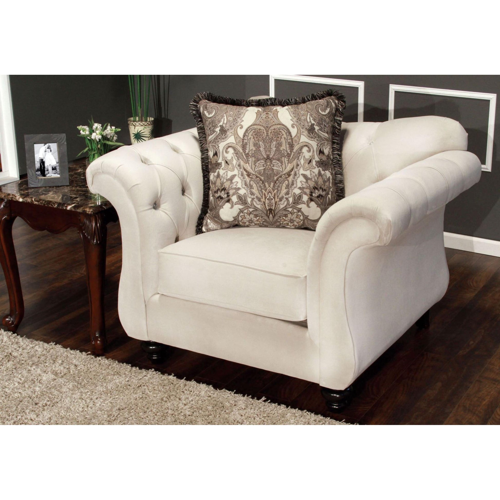  Furniture of America Antoinette Stationary Fabric Chair SM2221-CH IMAGE 1