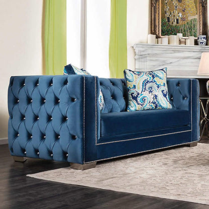  Furniture of America Salvatore Stationary Fabric Loveseat SM2280-LV IMAGE 1