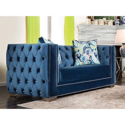  Furniture of America Salvatore Stationary Fabric Loveseat SM2280-LV IMAGE 2