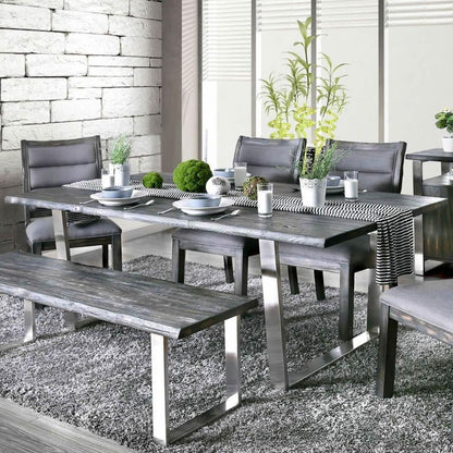  Furniture of America Mandy Dining Table CM3451GY-T-TABLE IMAGE 1