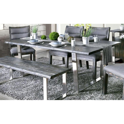  Furniture of America Mandy Dining Table CM3451GY-T-TABLE IMAGE 2