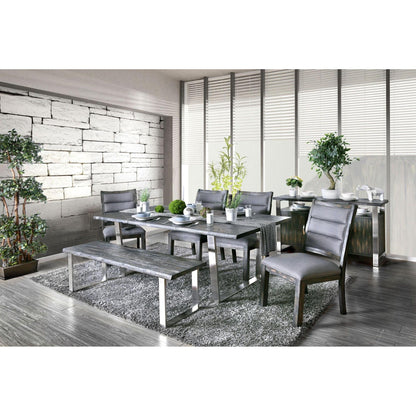  Furniture of America Mandy Bench CM3451GY-BN-PK IMAGE 4
